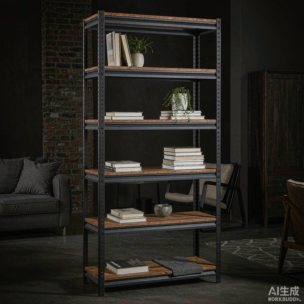 Forge 5-Tier Industrial Bookcase