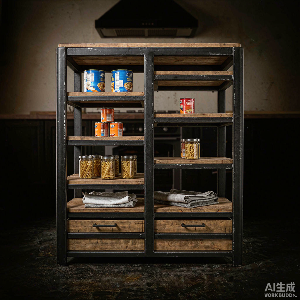 Grit Steel Pantry Shelf Organizer