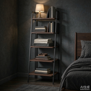 Sentry Slim Bedside Ladder Shelf